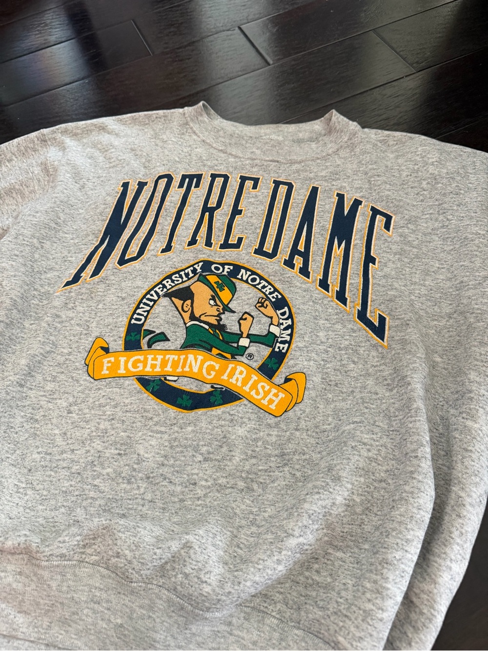 Vintage Notre Dame Galt Sand Heavyweight Crewneck Sweatshirt Large Made In USA